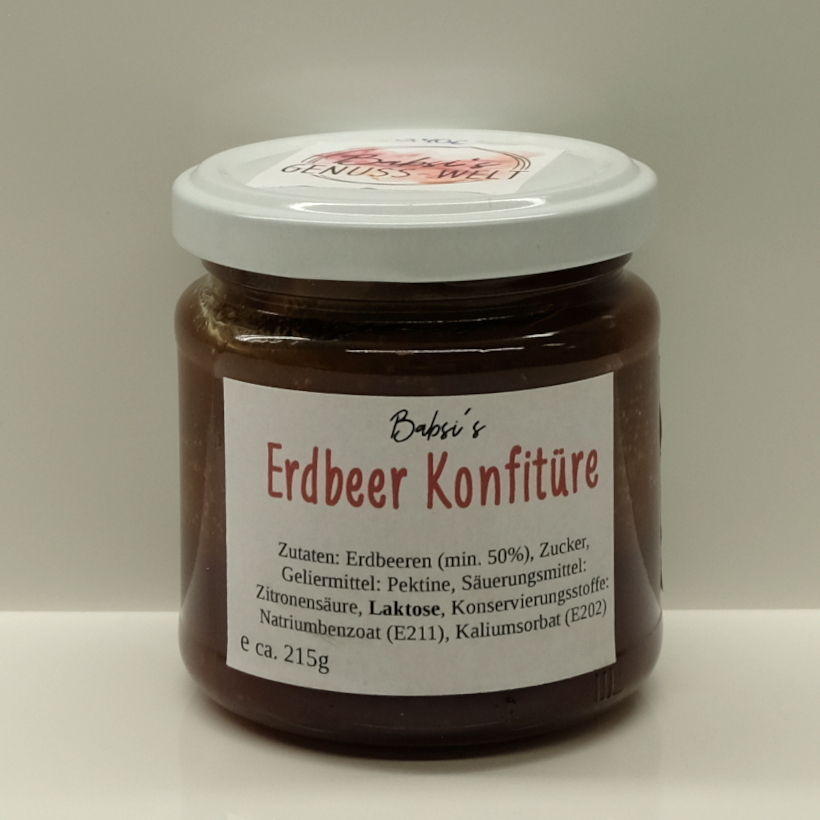 Erdbeer Konfitüre