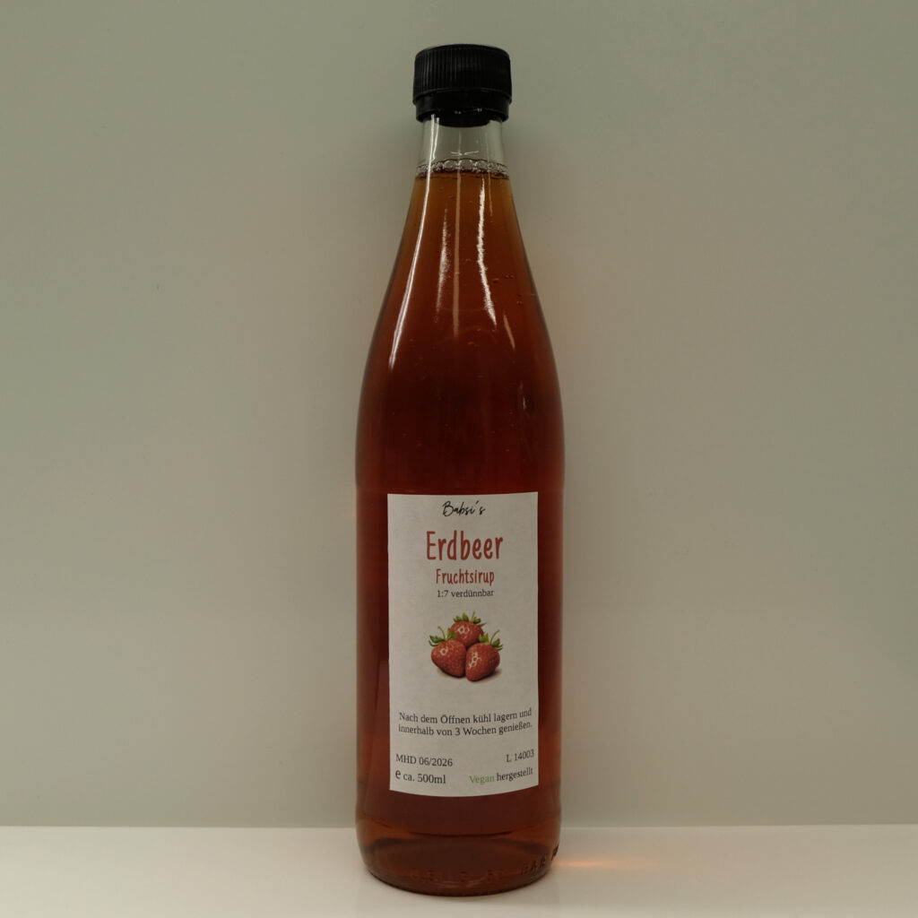 Erdbeer Sirup