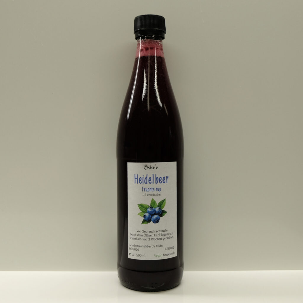 Heidelbeer Sirup