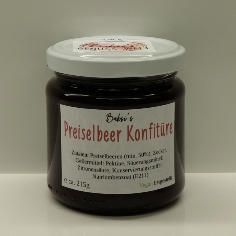 Preiselbeer Konfitüre