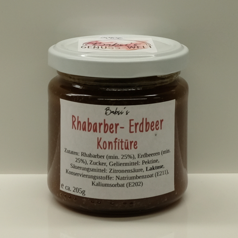 Rhabarbar-Erdbeer Konfitüre