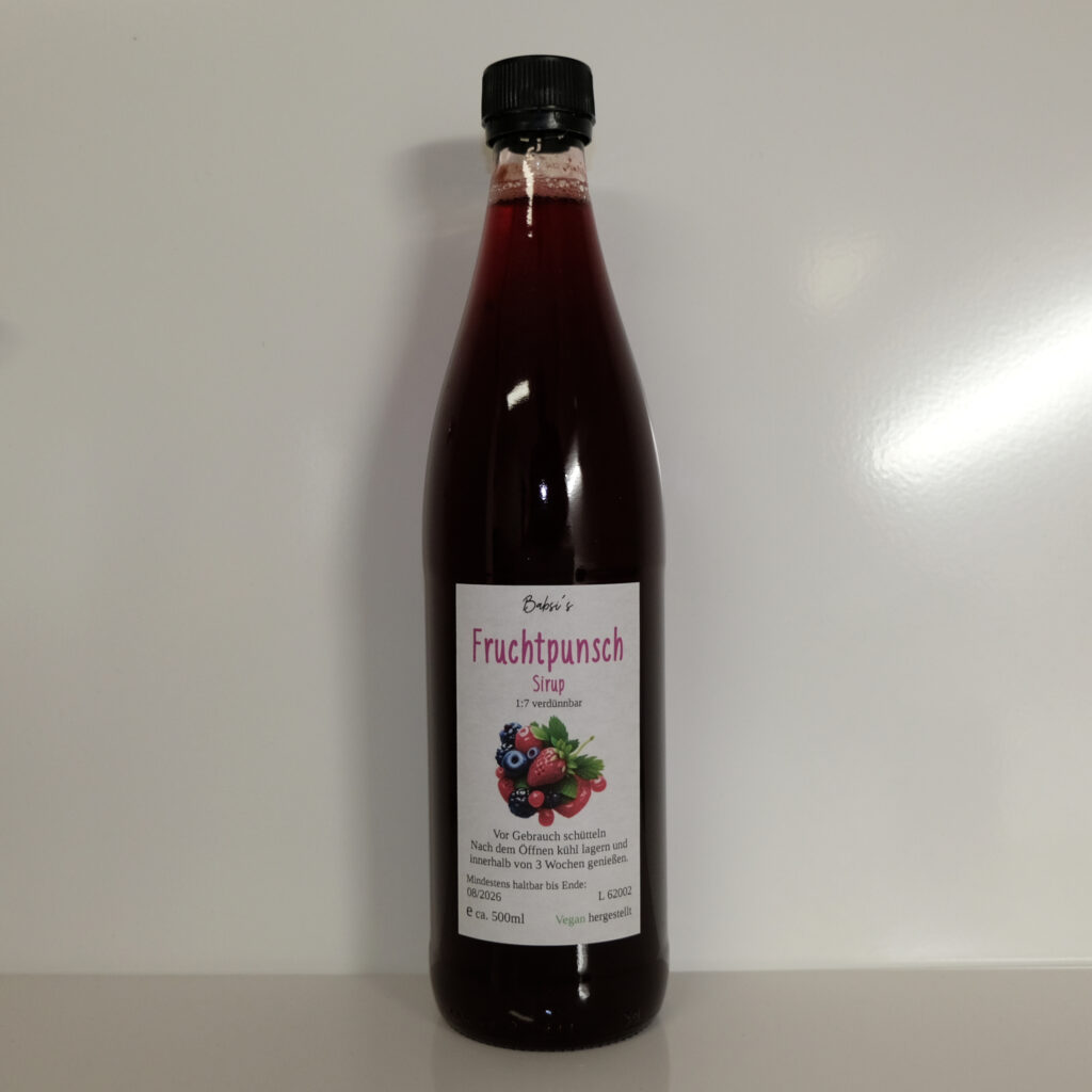Fruchtpunsch Sirup