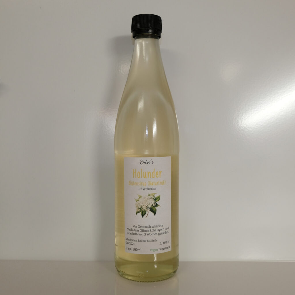 Hollunderblüten Sirup